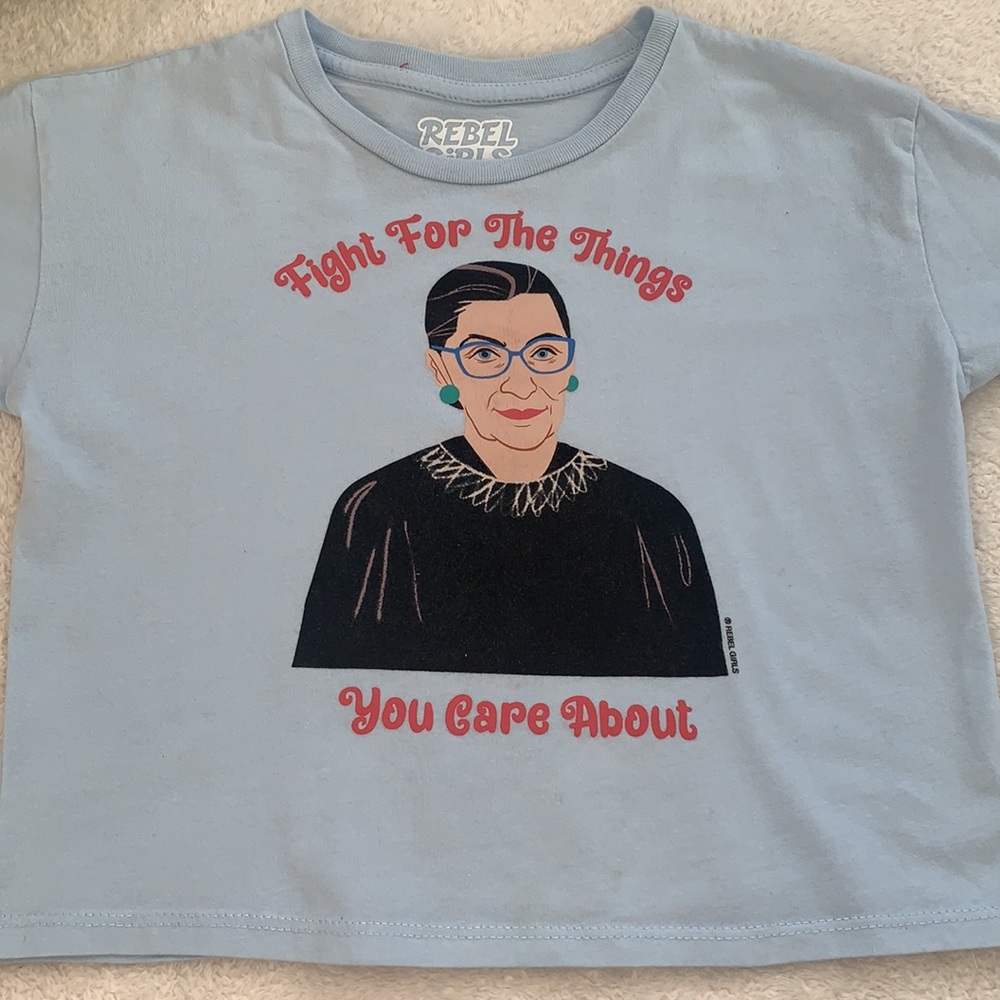 Rebel Girls Blue RBG T-shirt 7/8 EUC Supreme Court Justice Ruth